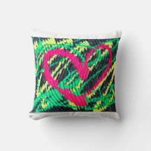 Cushion Abstrakt Art Heart