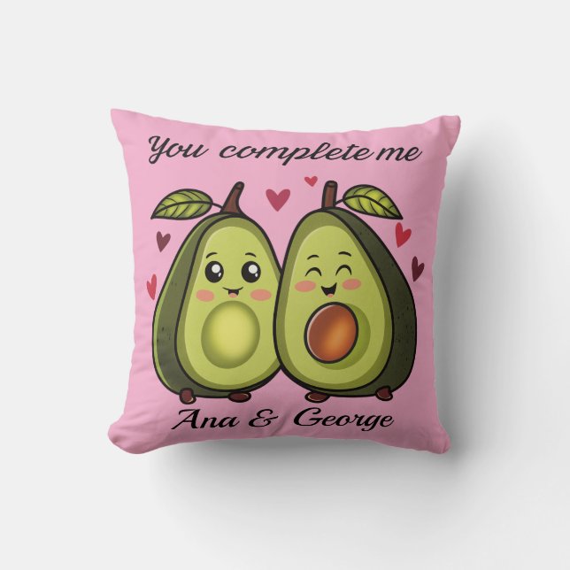 Cushion avocado love kissen (Vorderseite)