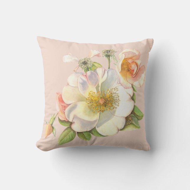 Cushion - Blumenkrebs-Rose Kissen (Vorderseite)