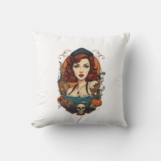 Cushion mermaid pin up kissen (Vorderseite)