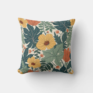 Cushions mit Gemälden von Blume und Blätter Kissen