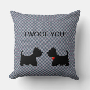 Cushions Pillows - ICH WOVON DU! Zwei schottische  Kissen