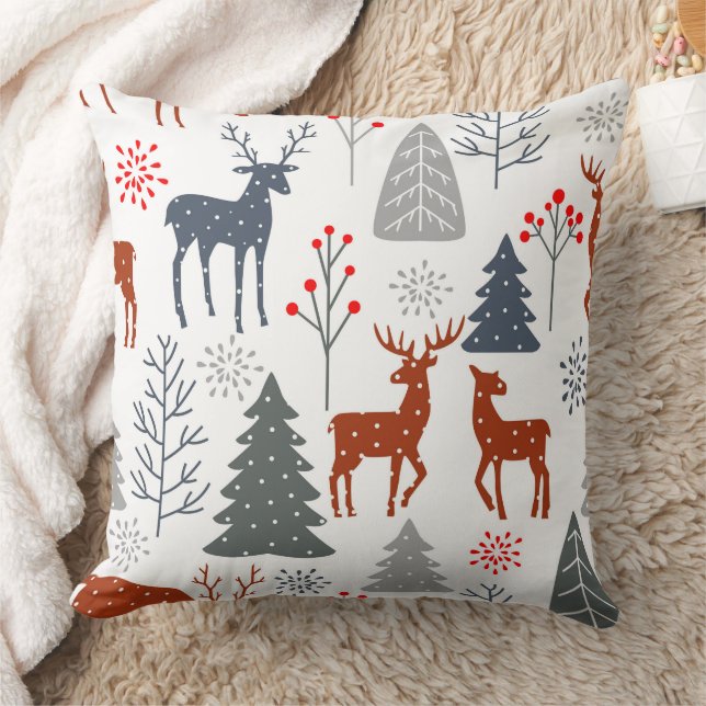 Cushions - Skandinavier Hirschbaum Kissen (Decke)