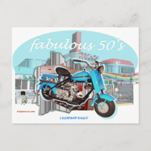 Cushman_Eagle_Blue Postkarte