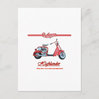 Cushman Highlander Scooter Postkarte