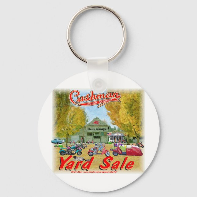 Cushman Yard Sale Schlüsselanhänger (Vorderseite)