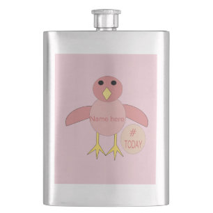 Cusom Pink Birthday Girl Chick Flasks Flachmann