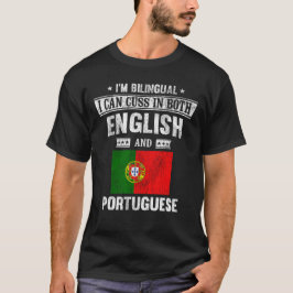 Cuss auf Englisch und Portugiesisch Funny Portugal T-Shirt