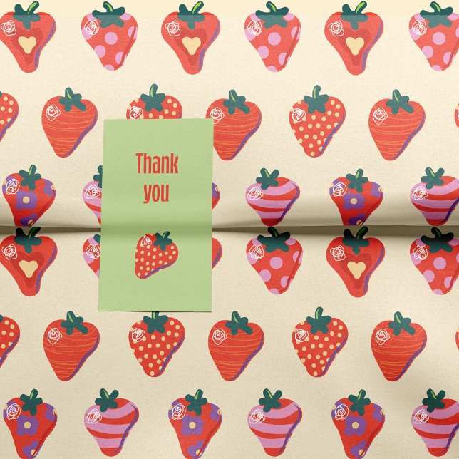 Custard Illustriert Strawberry Seidenpapier (Von Creator hochgeladen)