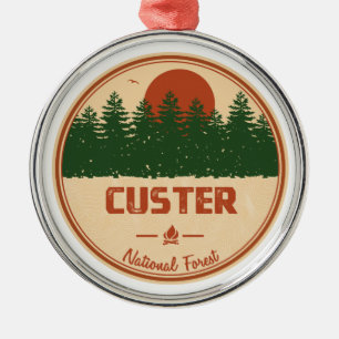 Custer National Forest Ornament Aus Metall