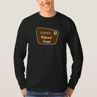Custer National Forest Sign Retro T-Shirt