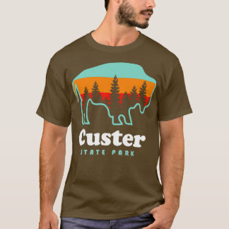 Custer Staat Park Bison South Dakota Camping T-Shirt