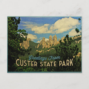 Custer Staat Park Postkarte