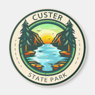 Custer Staat Park South Dakota Abzeichen Magnet