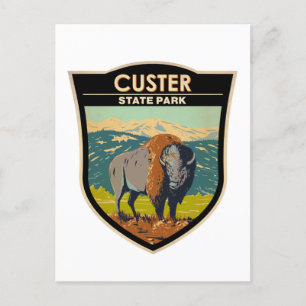 Custer Staat Park South Dakota American Bison Postkarte