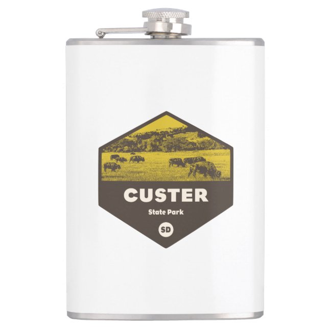 Custer Staat Park South Dakota Flachmann (Vorderseite)