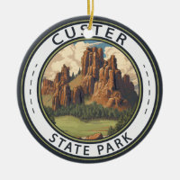 Custer Staat Park South Dakota Wandern Vintag