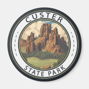 Custer Staat Park South Dakota Wandern Vintag Magnet