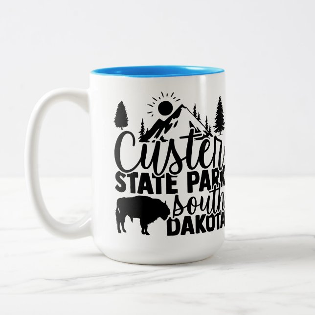 Custer Staat Park Zweifarbige Tasse (Links)