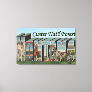 Custer staatlicher Wald, Montana Leinwanddruck