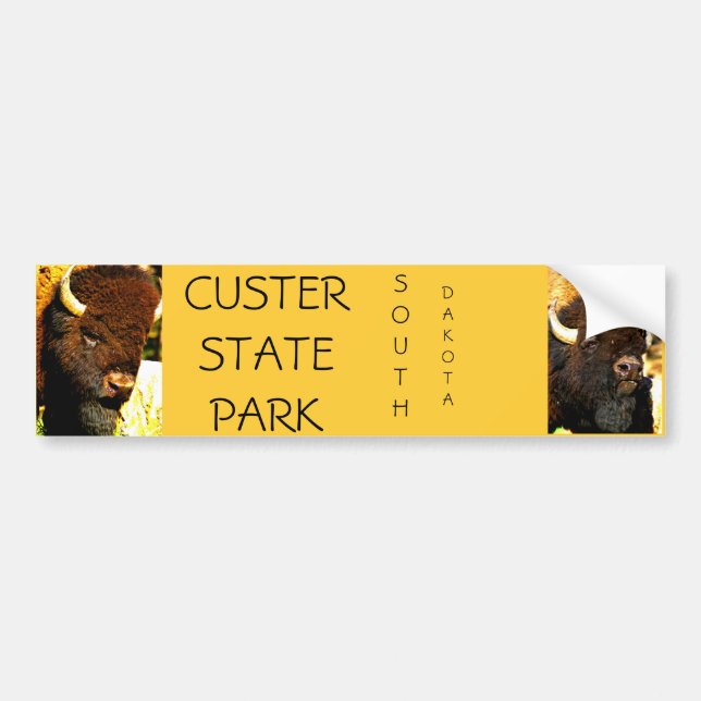 Custer Staats-Park-Autoaufkleber Autoaufkleber (Vorne)