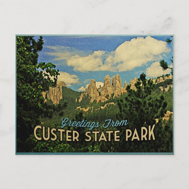 Custer State Park Postkarte (Vorderseite)