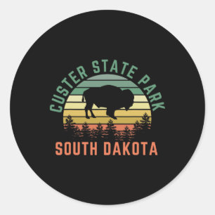 Custer State Park Runder Aufkleber