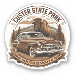 Custer State Park South Dakota Aufkleber
