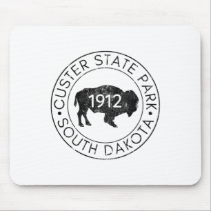 Custer State Park South Dakota Büffel Wandern Reis Mousepad