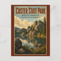 Custer State Park South Dakota Illustration Reise