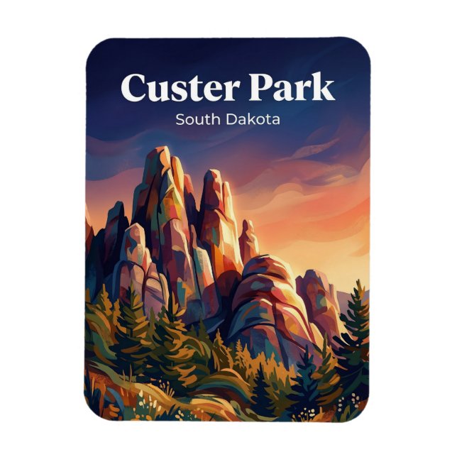 Custer State Park South Dakota Magnet (Vertikal)