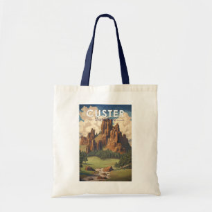 Custer State Park South Dakota Reise Kunst Vintage Tragetasche