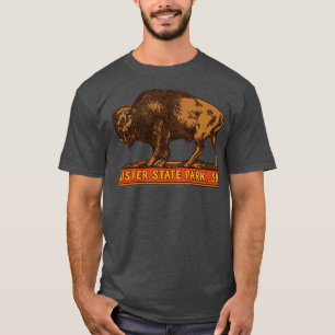 Custer State Park Vintage Büffel Souvenir T-Shirt