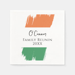 Custo irischer Familienname Familientreffen Serviette