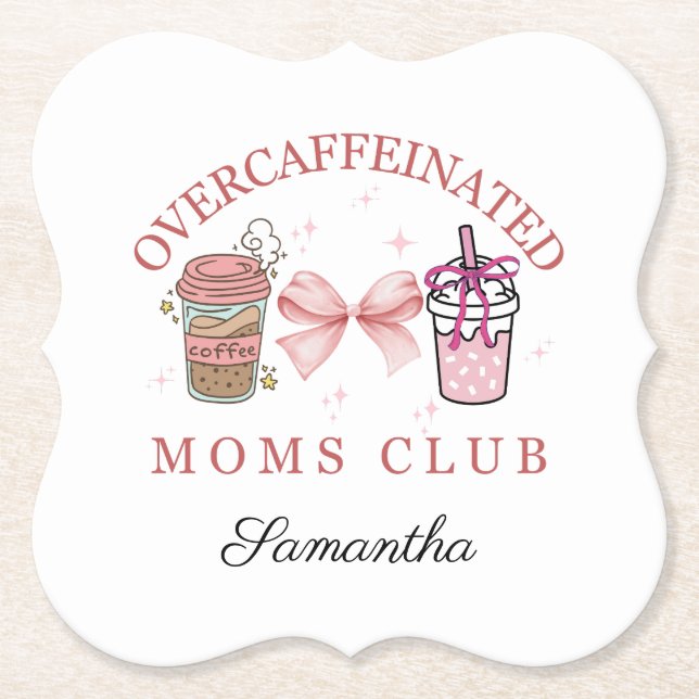 Custo Overcaffeina moms club Untersetzer (Vorderseite)