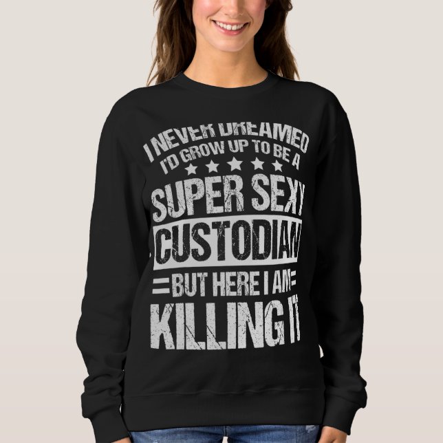 Custodian Apparel Unique Custodians Design Sweatshirt (Vorderseite)