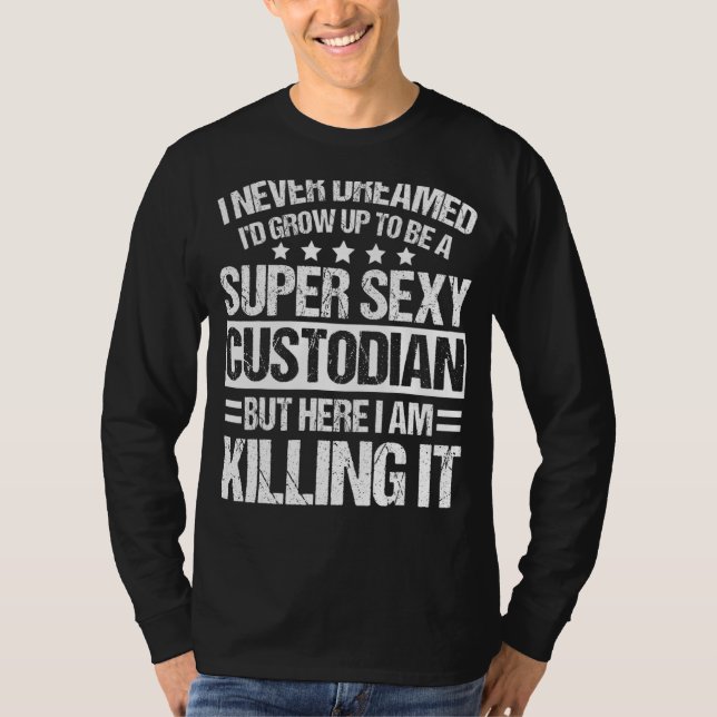 Custodian Apparel Unique Custodians Design T-Shirt (Vorderseite)