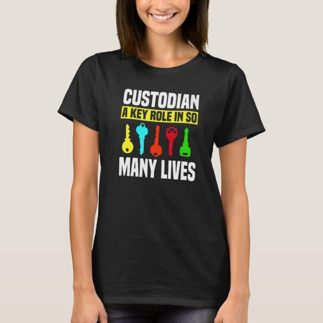 Custodian Keys Janitor Guard Caretaker Porter Hose T-Shirt (Vorderseite)