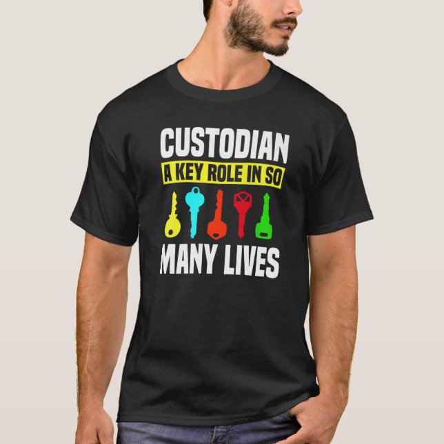 Custodian Keys Janitor Guard Caretaker Porter Hose T-Shirt (Vorderseite)