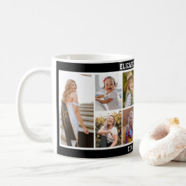 Custom 10 Foto Collage Moderner Abschluss Kaffeetasse