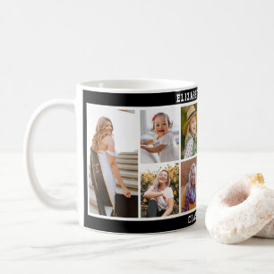 Custom 10 Foto Collage Moderner Abschluss Kaffeetasse