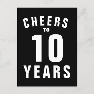 Custom 10. Hochzeitstag Party Einladungen Karten