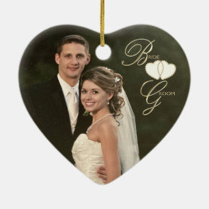 Custom - 10th Onyx Photo Wedding Anniversary Photo Keramik Ornament