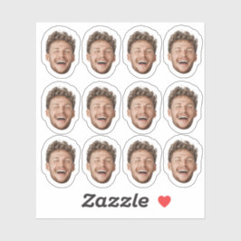 Custom 12 Face Sticker – Funny Personalized Photo