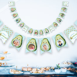Custom 12 Fotos Onederful Avocado 1. Geburtstag Wimpelkette