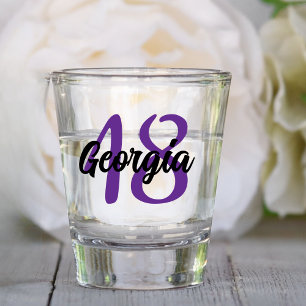 Custom 18. 20. 30. 40. 50. 60. 70. Geburtstag Schnapsglas
