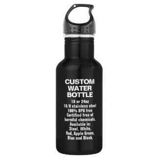 Custom 18oz BLACK Stainless Steel Water Flasche Edelstahlflasche
