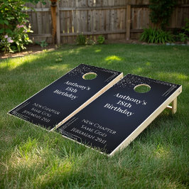Custom 18th Birthday w/ Bible Verse Cornhole Set