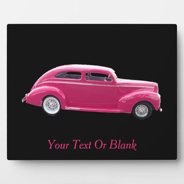 Custom 1940 Famous American Make Sedan Fotoplatte (Vorderseite)