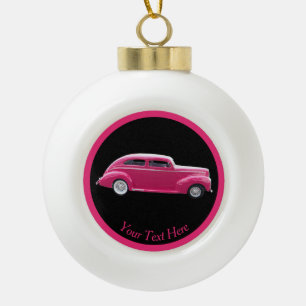 Custom 1940 Famous American Make Sedan Keramik Kugel-Ornament